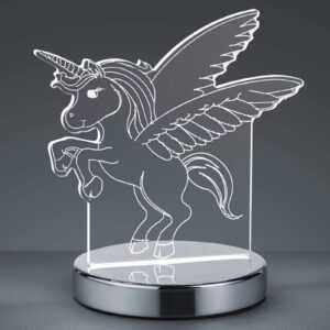 3D hologramová stolní lampa Karo s jednorožcem
