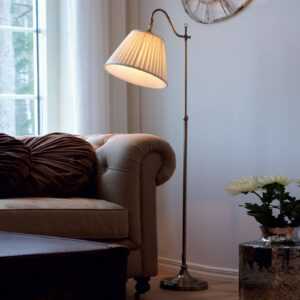 Antická stojací lampa Charleston stará mosaz