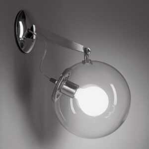 Artemide Miconos skleněné nástěnné světlo chrom