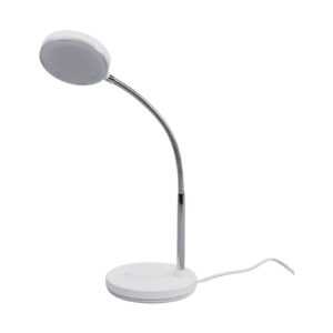 Bílá LED stolní lampa Milow