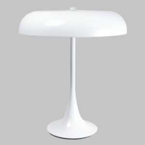 Bíle lakovaná stolní lampa Madison