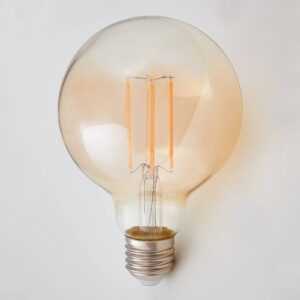 E27 LED žárovka globe filament 6W 500lm