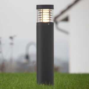 Grafitové LED osvětlení cest Lucius – výška 65 cm