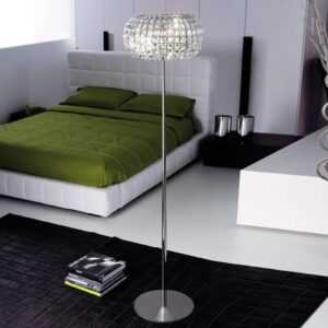 Křišťálová stojací lampa NASHIRA