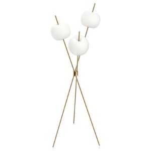 Kundalini Kushi - moderní stojací lampa LED mosaz
