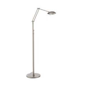 LED lampa na čtení Carl otočný stmívač nikl matný