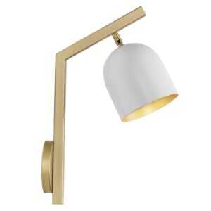 LED nástěnné světlo Dome držák zalomený bílá