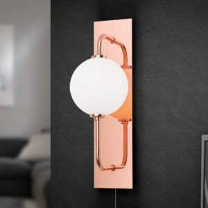 LED nástěnné světlo Pipes se skleněnou koulí
