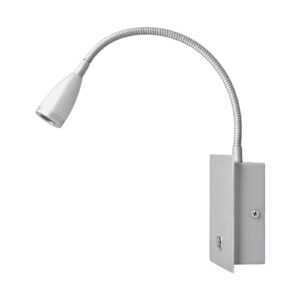LED nástěnné světlo Torin stříbrná šedá stmívač