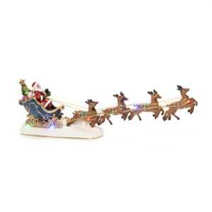 LED scenérie Santa Claus na saních