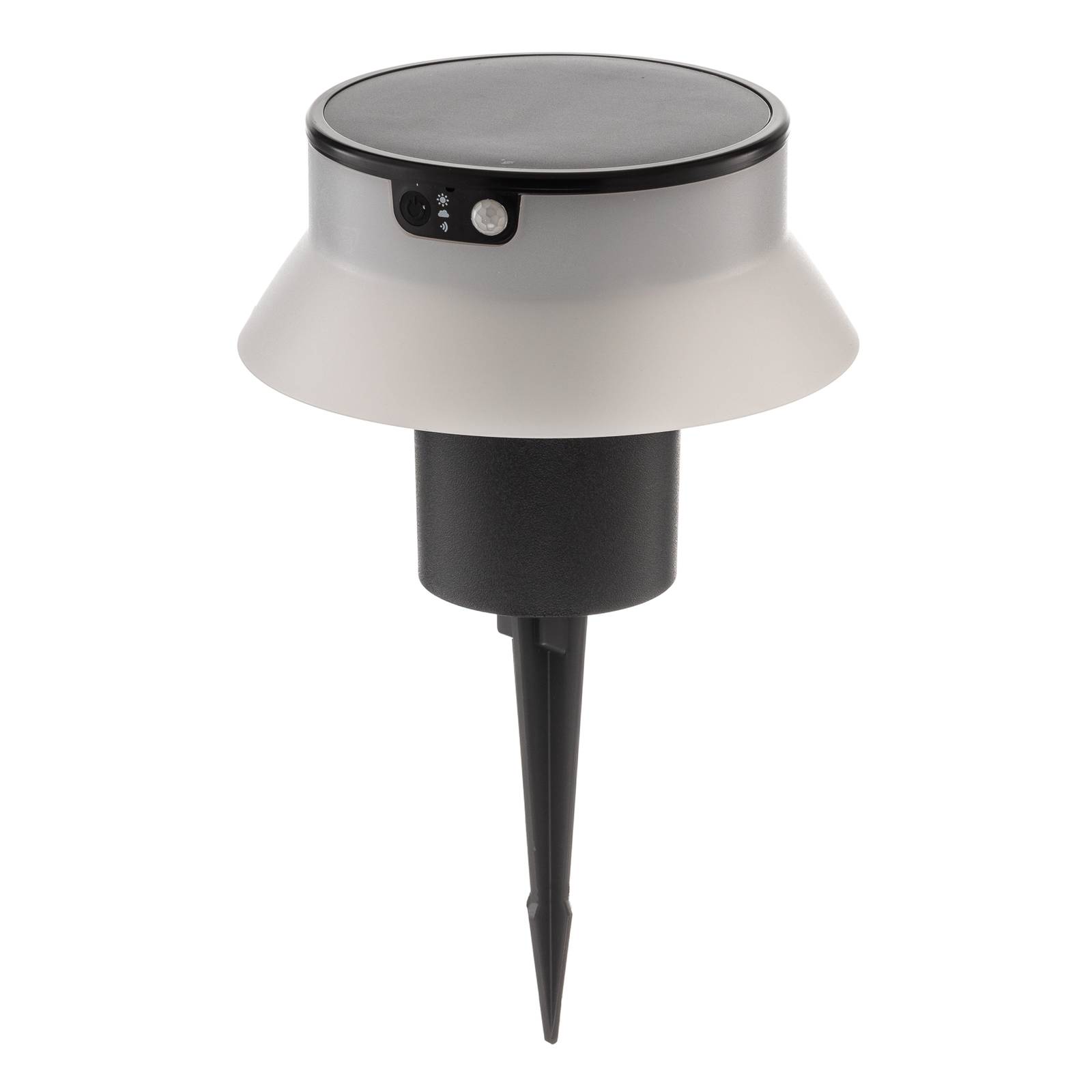 LED solární svítidlo Felice černé CCT s hrotem