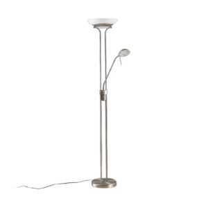 LED stojací lampa Yveta se čtecí lampou