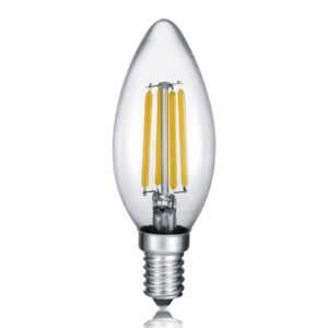 LED svíčka E14 4W filament 2700K stmívací vypínač