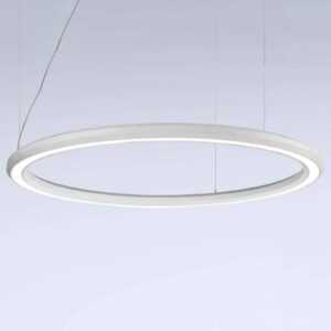 LED závěsné světlo Materica dolní Ø 120 cm bílá