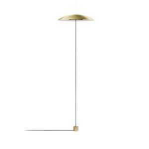 LEDS-C4 Noway Single LED stojací lampa rovná zlatá