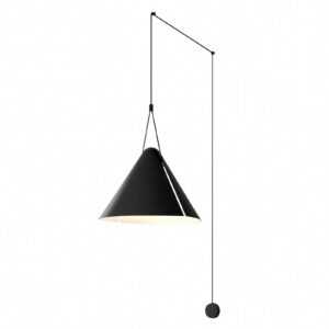 LEDS-C4 Super Attic závěs kužel decentrální černá