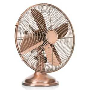 Lesklý měděný stolní ventilátor VE5970