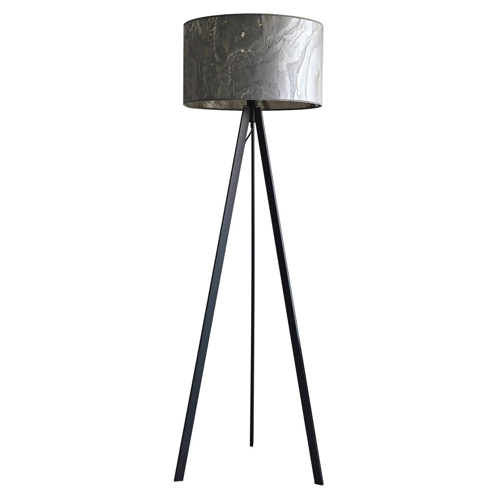 LeuchtNatur Atticus stojací lampa břidlice černá