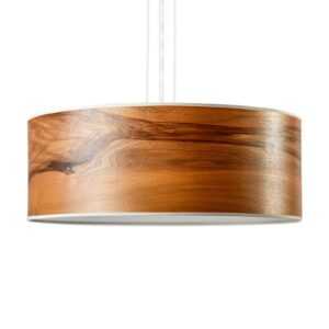 LeuchtNatur Discus lampa 55cm ořech evropský bílá