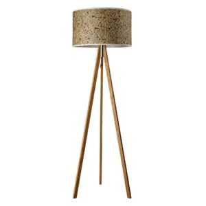 LeuchtNatur Ligno stojací lampa dub seno/květ růže