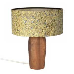 LeuchtNatur Pura LED stolní lampa ořech/chrpa