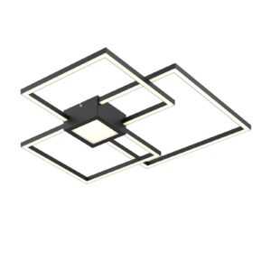 Lindby Duetto LED stropní svítidlo antracit 38W