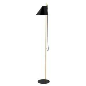 Louis Poulsen stojací lampa Yuh Brass mramor černá