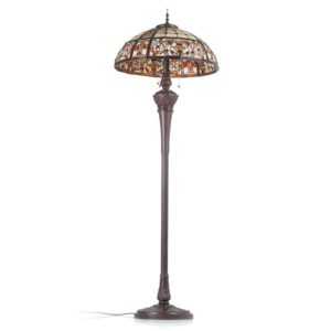 Luxusní stojací lampa Lindsay v Tiffany stylu