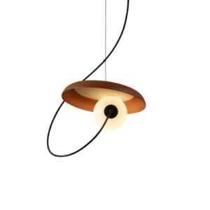 Milan Wire závěsné světlo Ø 24 cm měděná metalíza