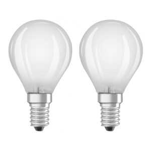 OSRAM LED kapková žárovka E14 4W teplá bílá 2ks