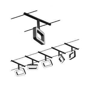 Paulmann Frame LED lankový systém 5 zdrojů černá