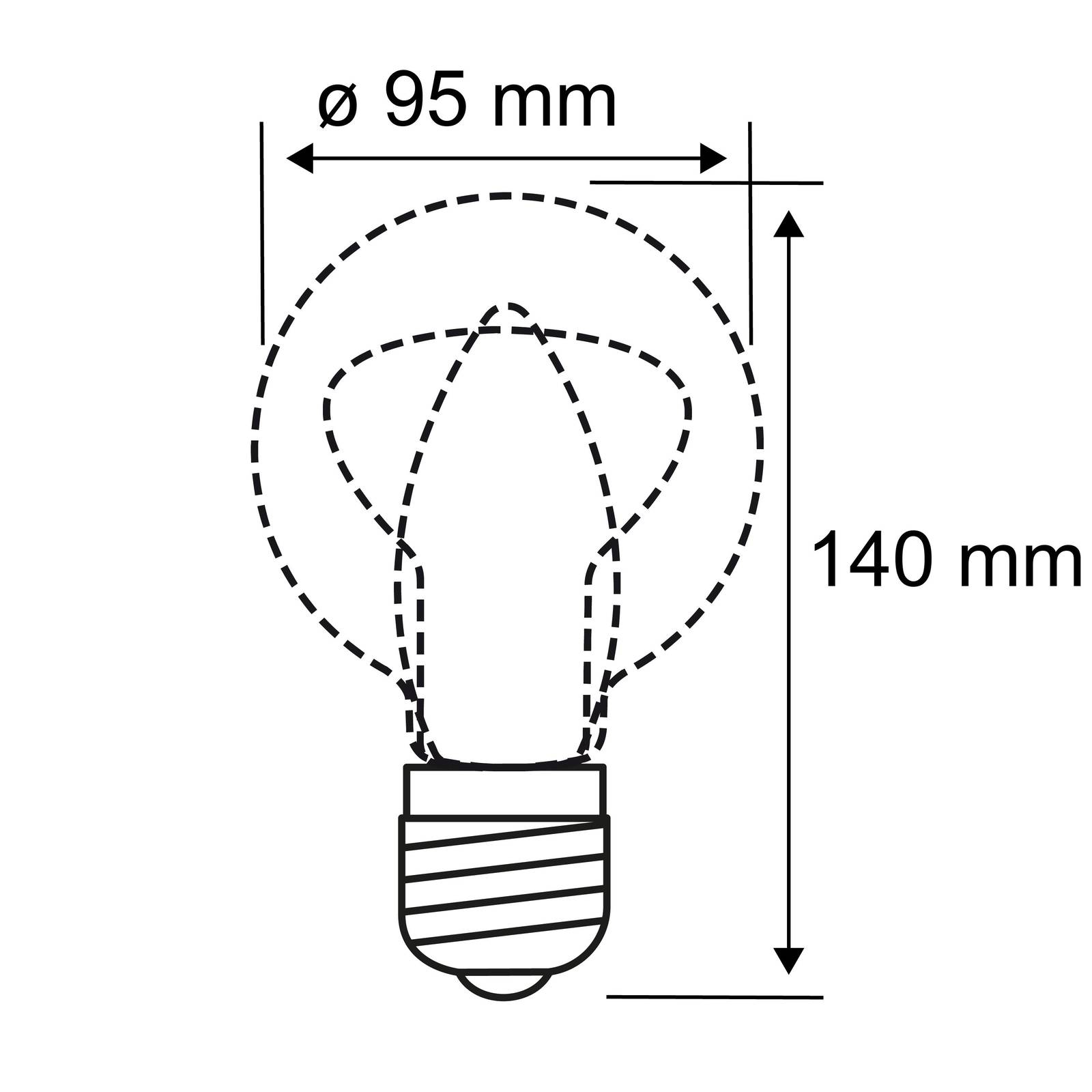 Paulmann LED žárovka Globe E27 7W dim to warm