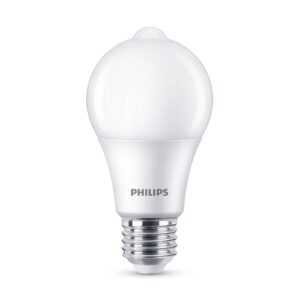 Philips LED žárovka E27 A60 Sensor 8W 2700K matná