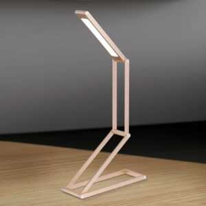 Praktická stolní lampa LED Falto s baterií zlatá