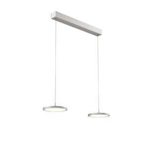 Rothfels Gion LED závěsné světlo 2 zdroje nikl/dub