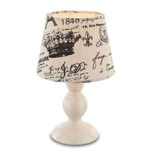 S černým nápisem - stolní lampa Jolanda