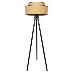 Stojací lampa Boho jute & black