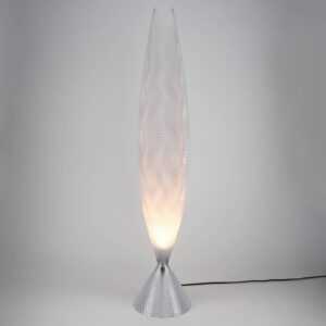 Stojací lampa Koral z biomateriálu sklo čirá 115cm