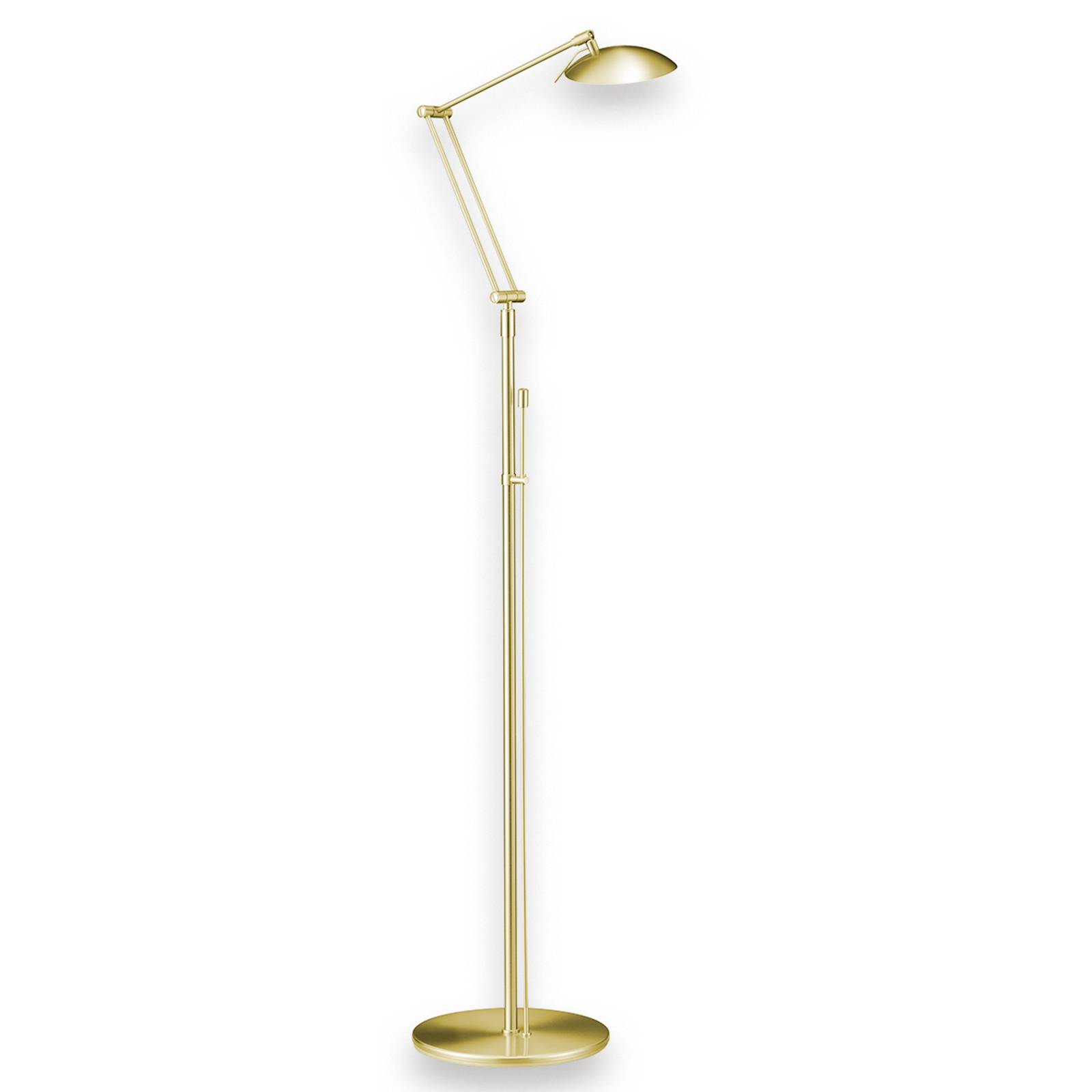 Stojací lampa LED Curl mosaz matná