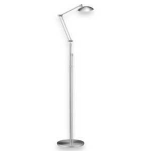 Stojací lampa LED Curl nikl matný