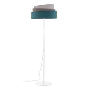 Stojací lampa Pastell Trio tyrkysová/šedá