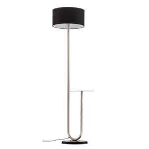 Stojací lampa Pongo se stínidlem a poličkou