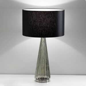 Stolní lampa Costa Rica stínidlo černé noha šedá