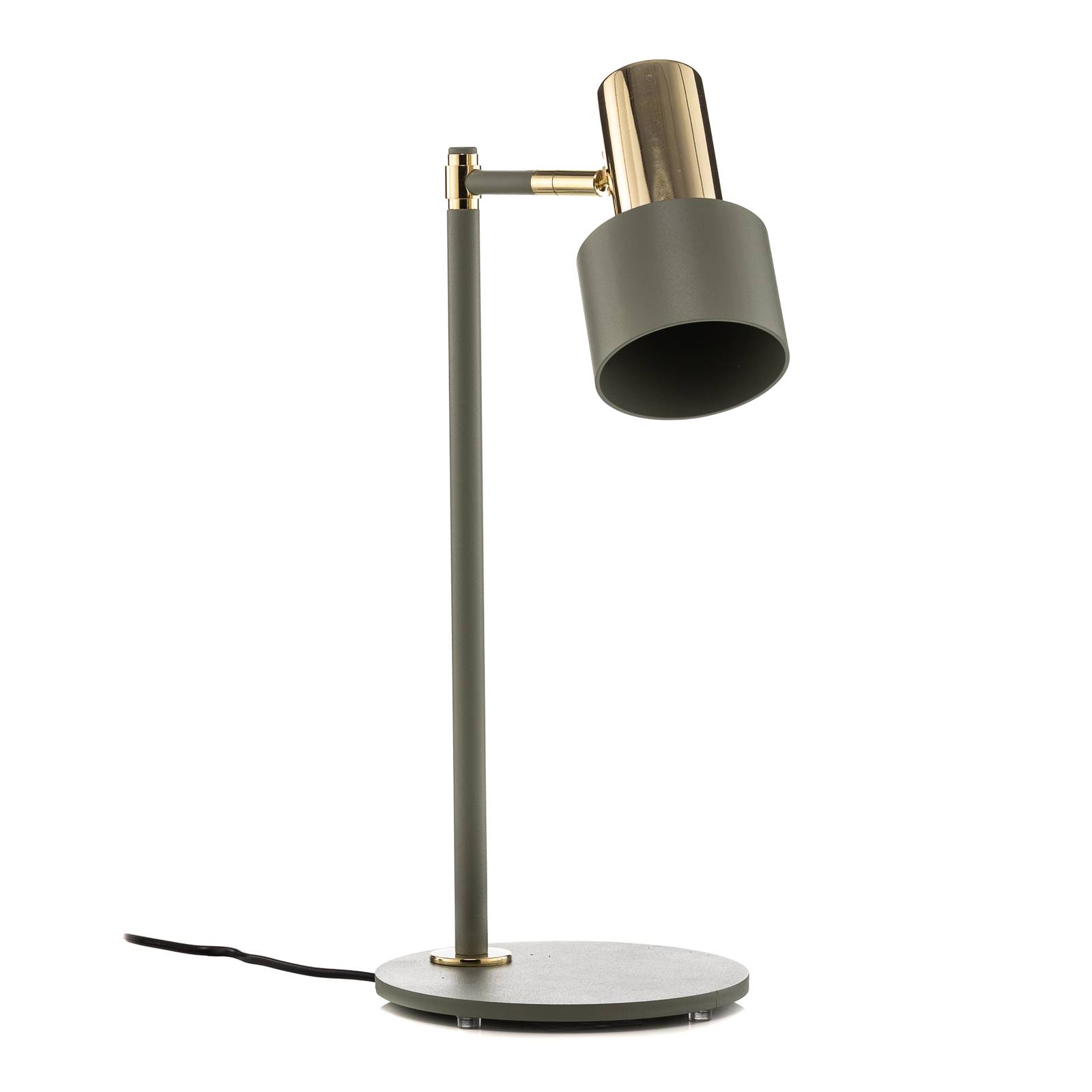 Stolní lampa Destin nastavitelná zelená/mosaz