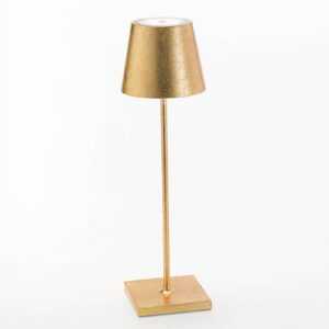 Stolní lampa LED Poldina s dekorem