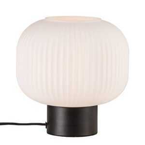 Stolní lampa Milford skleněné stínidlo