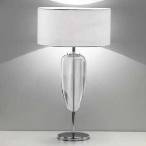 Stolní lampa Show Ogiva 82 cm čirý skleněný prvek