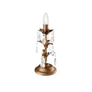 Stolní lampa Teresa s krystaly