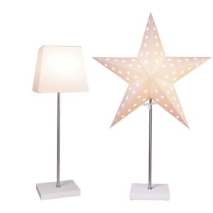 Světlo Combi Pack - hvězda a stínidlo - bílá