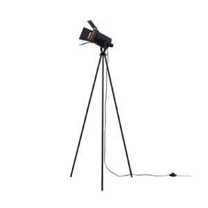 Trojnohá stojací lampa Devon v černé